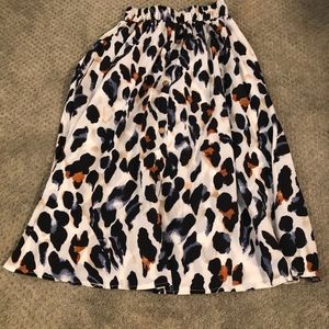 Leopard print skirt